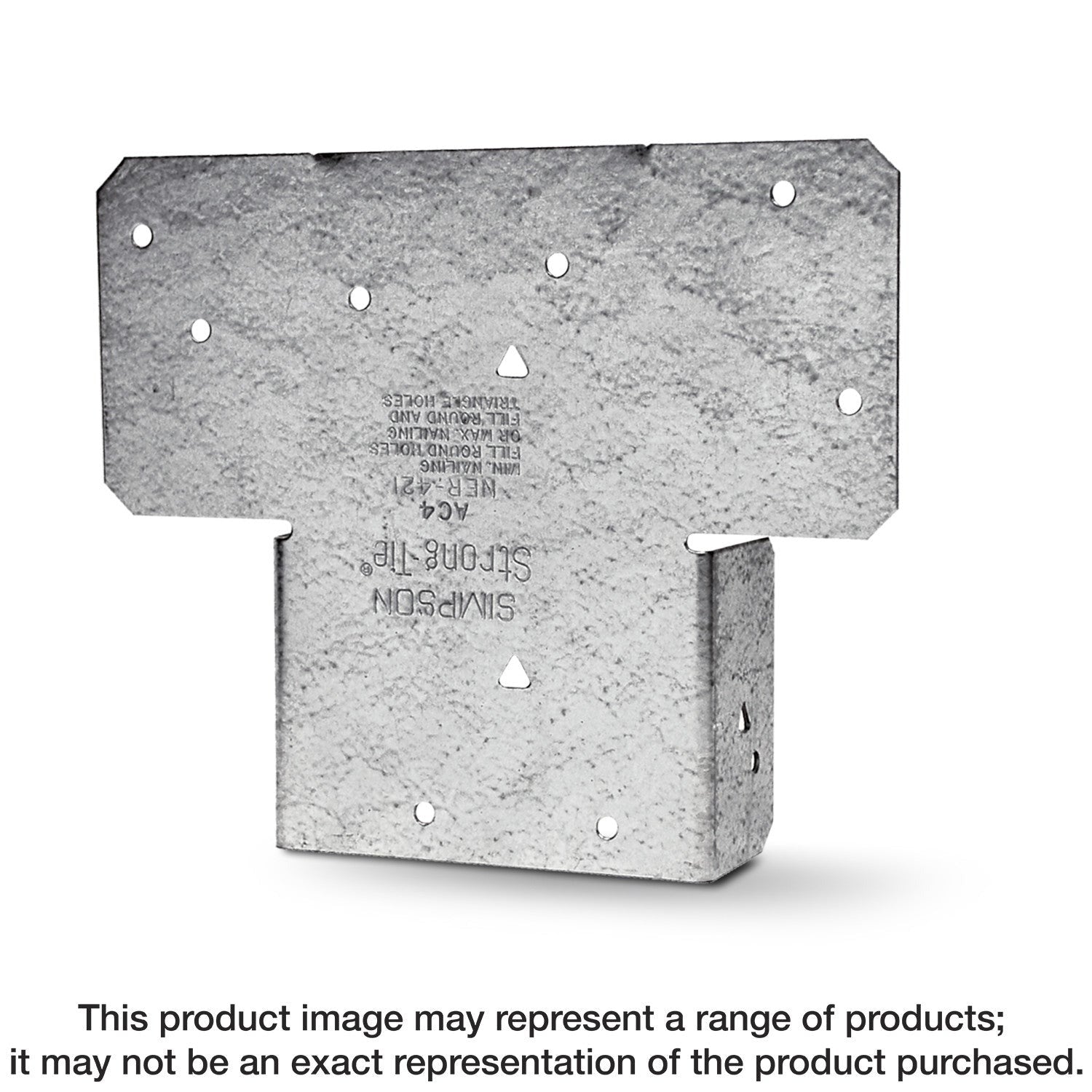 Simpson Strong-Tie AC4Z AC ZMAX Galvanized Adjustable Post Cap for 4x