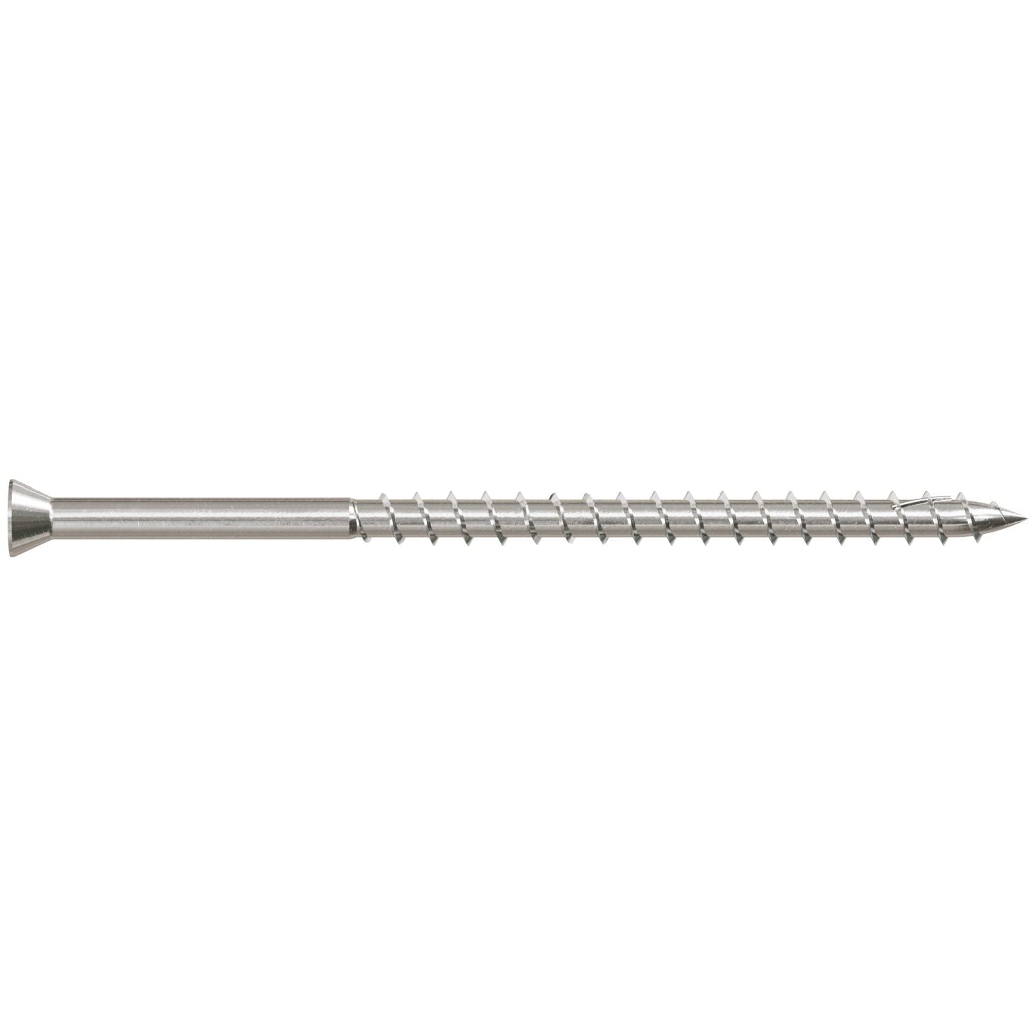Simpson Strong-Tie T07300FWP Deck-Drive DWP WOOD SS Screw, #7 x 3-in. T-15, Trim Head, Type 316, 60-Pack