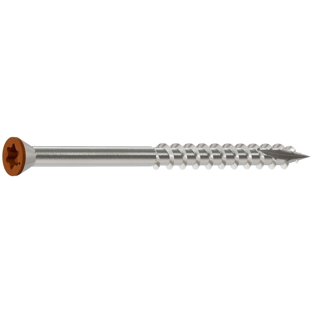 Simpson Strong-Tie T07225FT70TN04 Trim-Head Screw, 6-Lobe Drive, #7 x 2-1/4-in. T-15 Type 316, Tan 04, 70-Pack