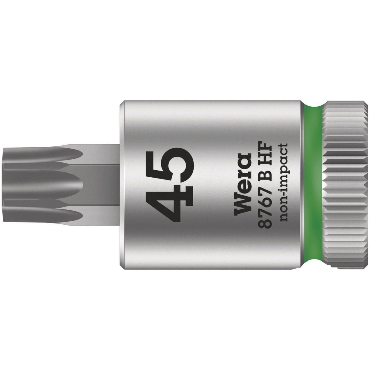 Wera 8767 B Hf Torx Zyklop Bit Socket With Holding Function, 3/8-in. Drive, Torx 27x107-mm.