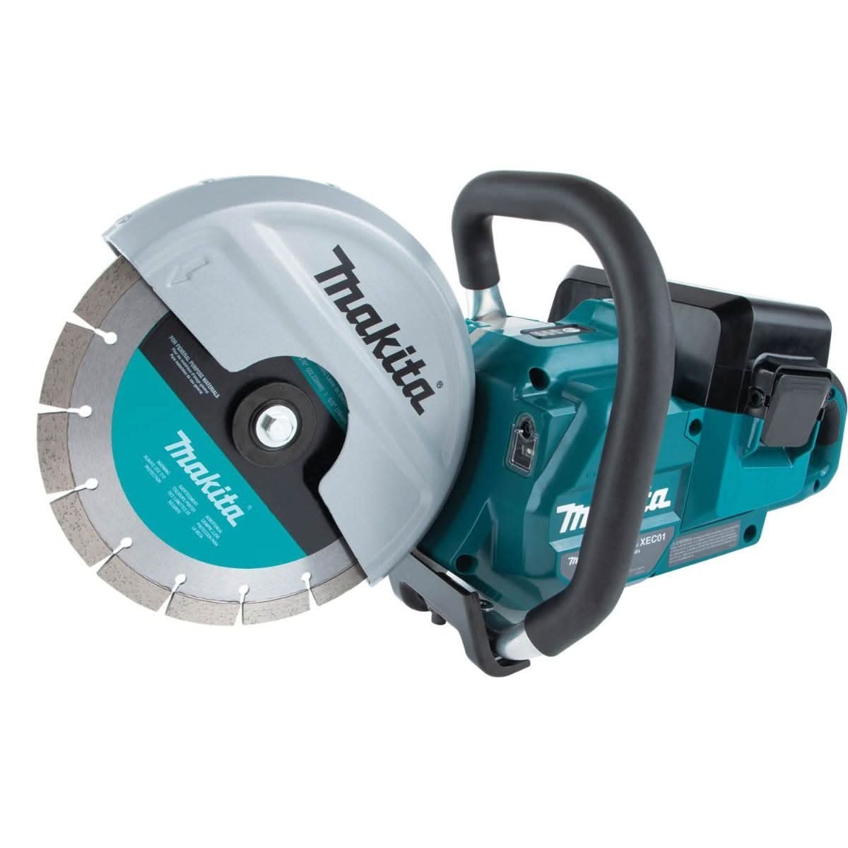 Makita XEC01PT1 36V (18V X2) LXT Brushless 9" Power Cutter Kit, with AFT, Electric Brake, 4 Batteries (5.0 Ah)