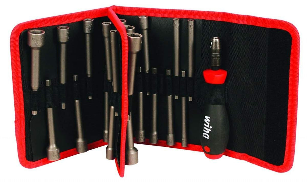Wiha 76084 Combination 22 Piece Inch & Metric Power blade nut drivers Set