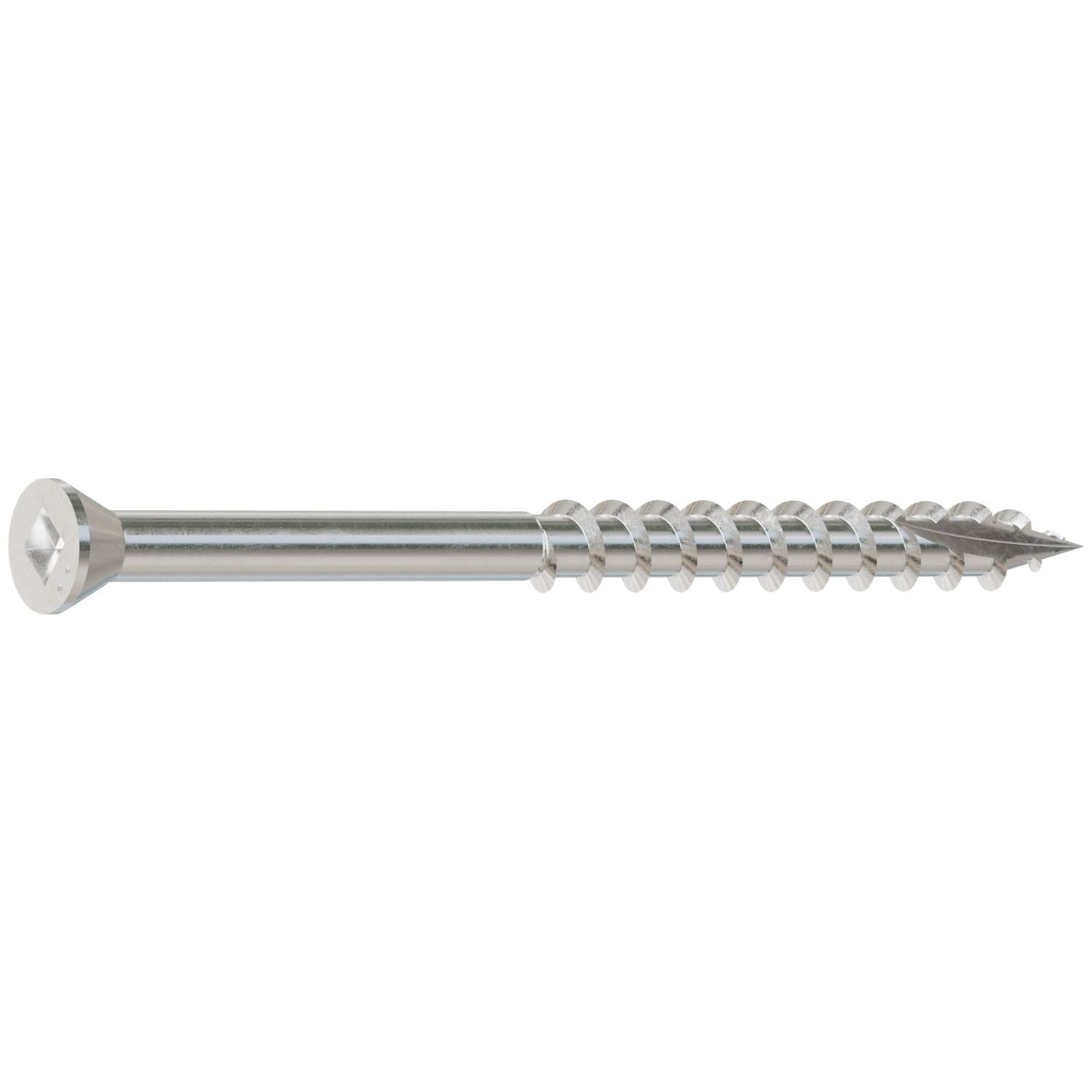 Simpson Strong-Tie S07225FBB Trim-Head Screw, Square Drive, #7 x 2-1/4-in. #1 SQ, Type 305, 3000-Pack