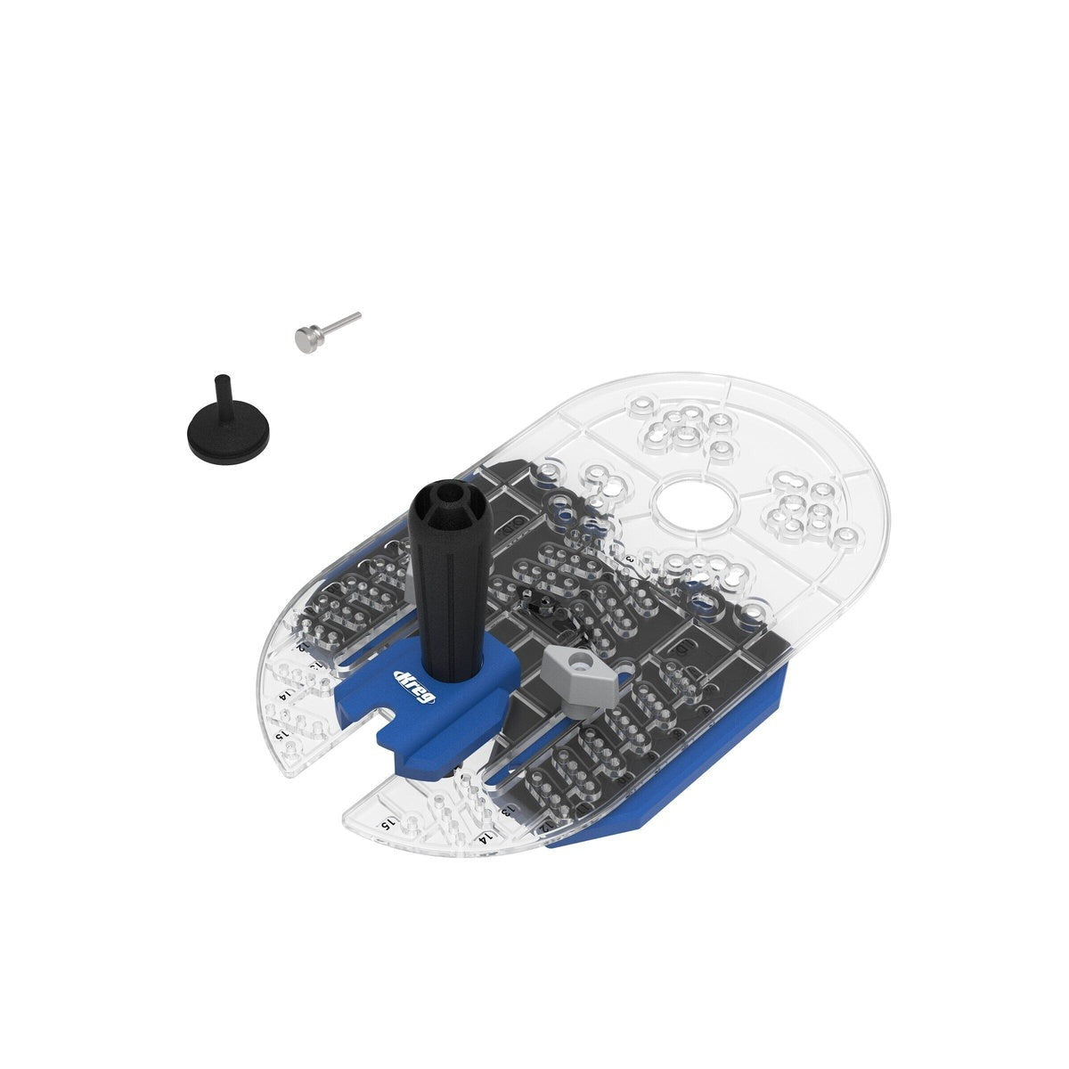 Kreg Trim Router Edge Guide Router Accessory for Dados, Grooves, and Circle Cuts (KRTBP150)