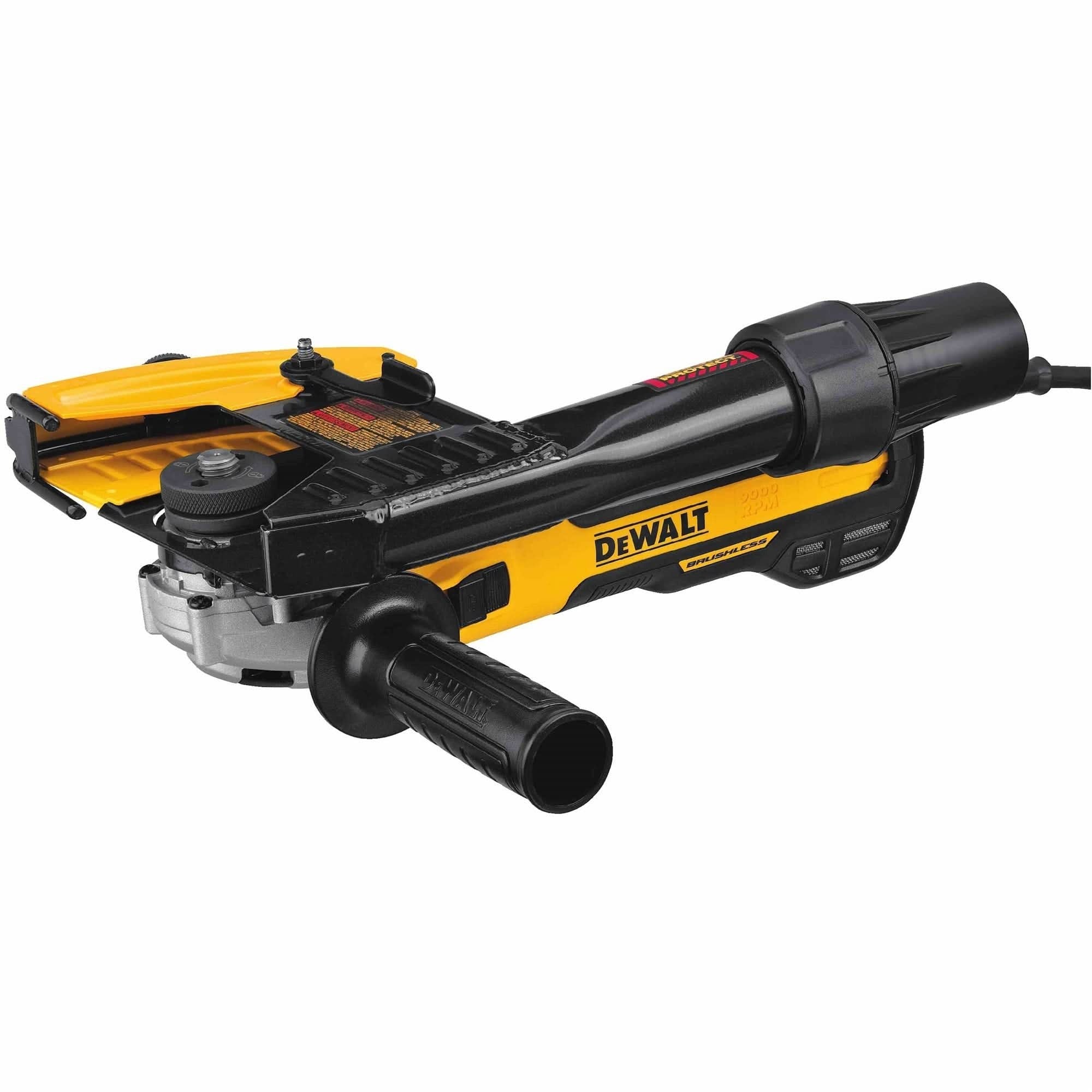 DeWalt DWE46202 Corded 5" / 6" Brushless Small Angle Grinder, Slide With Tuckpointing Shroud