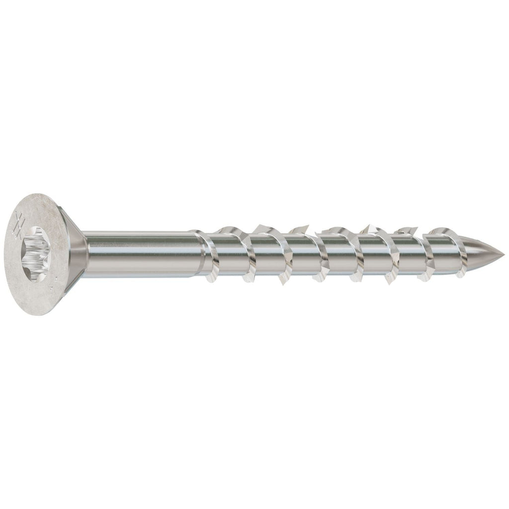 Simpson Strong-Tie S08162WP5 Deck-Drive DWP WOOD SS Screw, #8 x 1-5/8-in. T-20, Flat Head, Type 305, 5-lb.