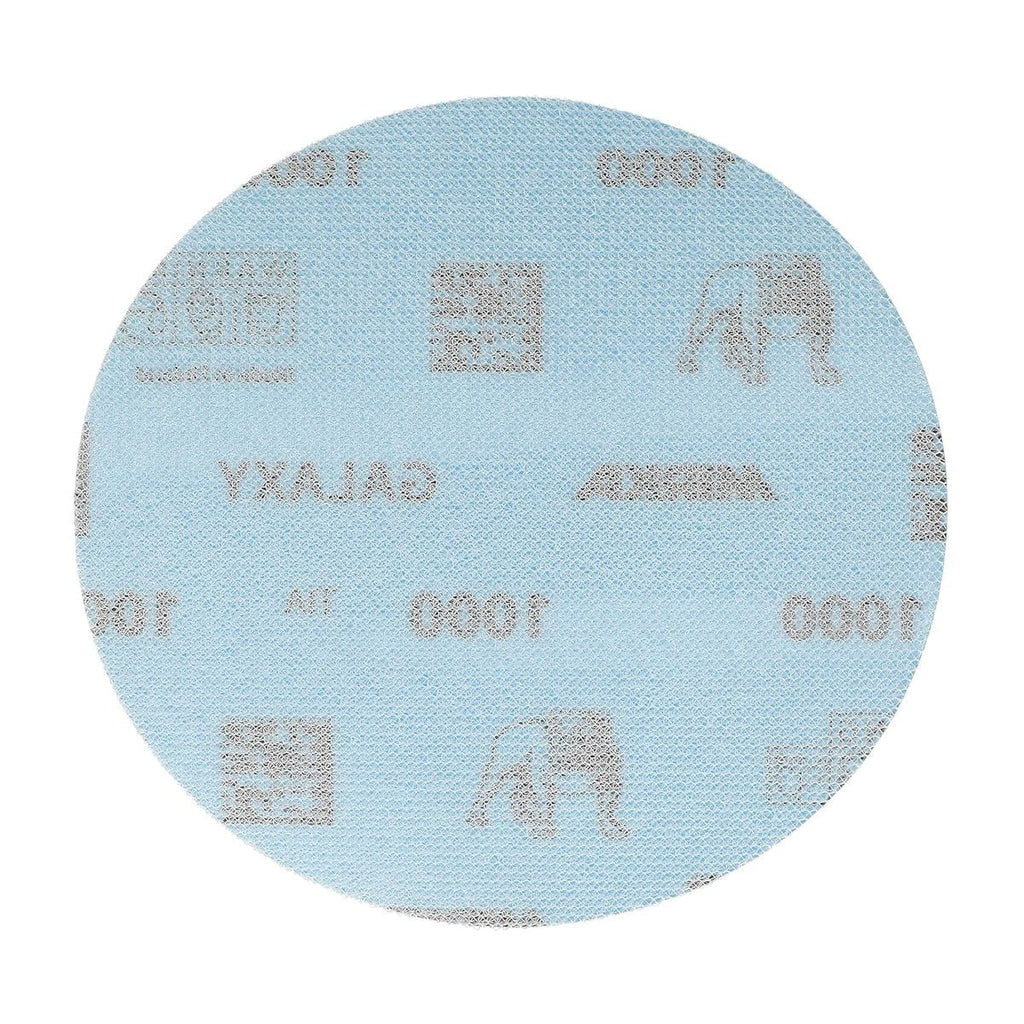 Mirka Galaxy 5-in. 1000 Grit Hook and Loop Sanding Discs, 50-Pack, No-Hole for Random Orbital Sanders (FY-612-1000)