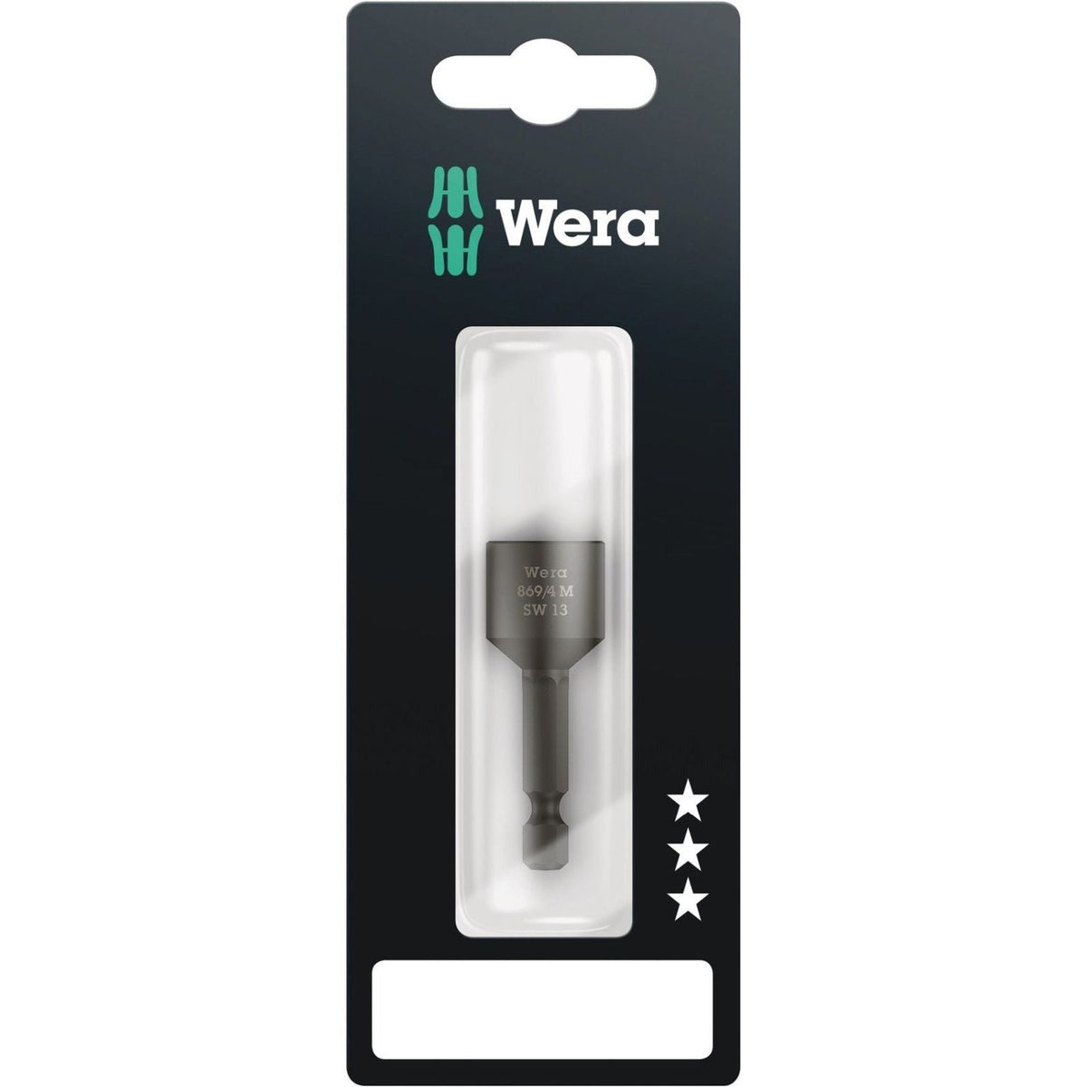 Wera 869/4 M SB Nutsetters, Magnetic, 13x50-mm.