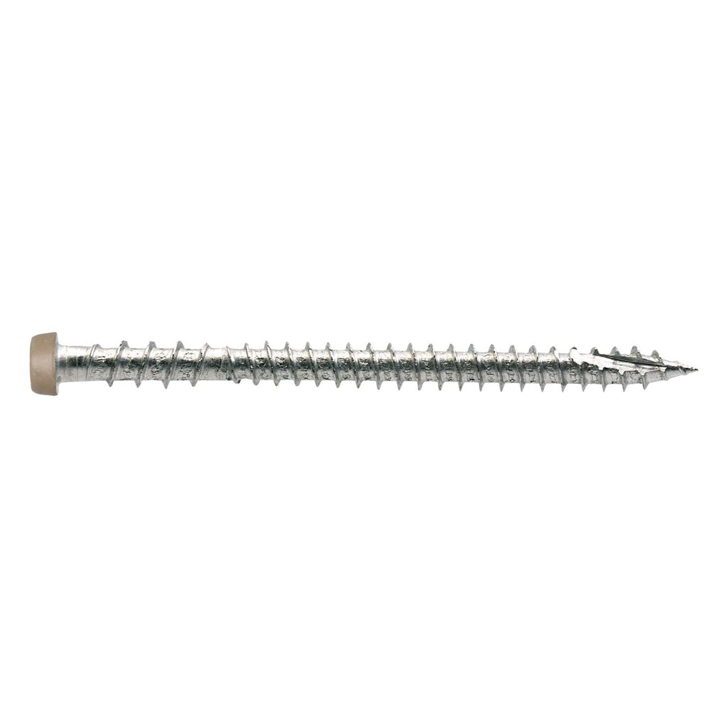 Simpson Strong-Tie DCU234S316TN05 Deck-Drive DCU COMPOSITE Screw (Collated), #10 x 2-3/4-in. Type 316, Tan 05, 1000-Pack