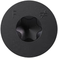Simpson Strong-Tie TNTBL25400TF Titen Turbo, 1/4-in. x 4-in. 6-Lobe Flat-Head Concrete and Masonry Screw, Black, 100-Pack