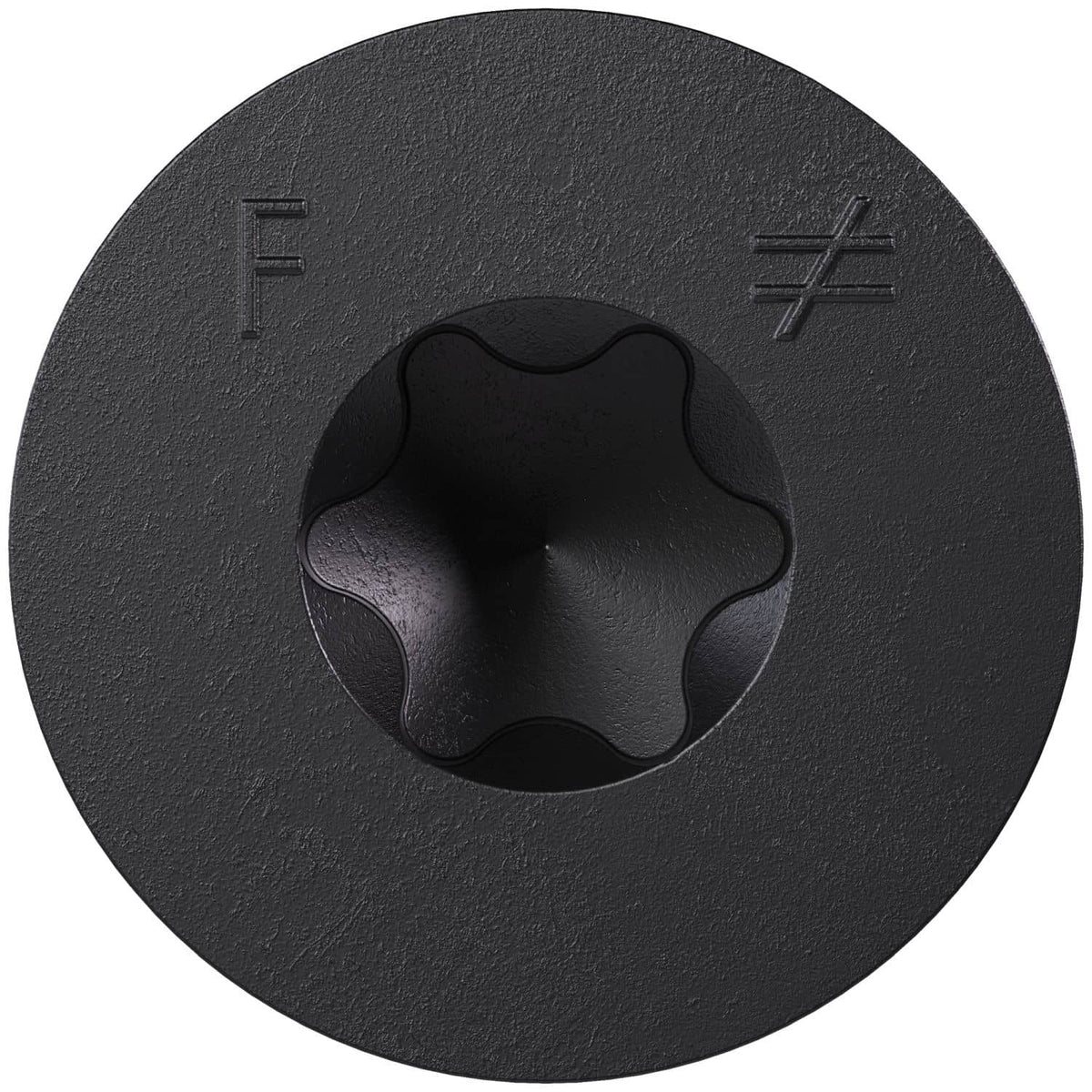 Simpson Strong-Tie TNTBL25400TF Titen Turbo, 1/4-in. x 4-in. 6-Lobe Flat-Head Concrete and Masonry Screw, Black, 100-Pack