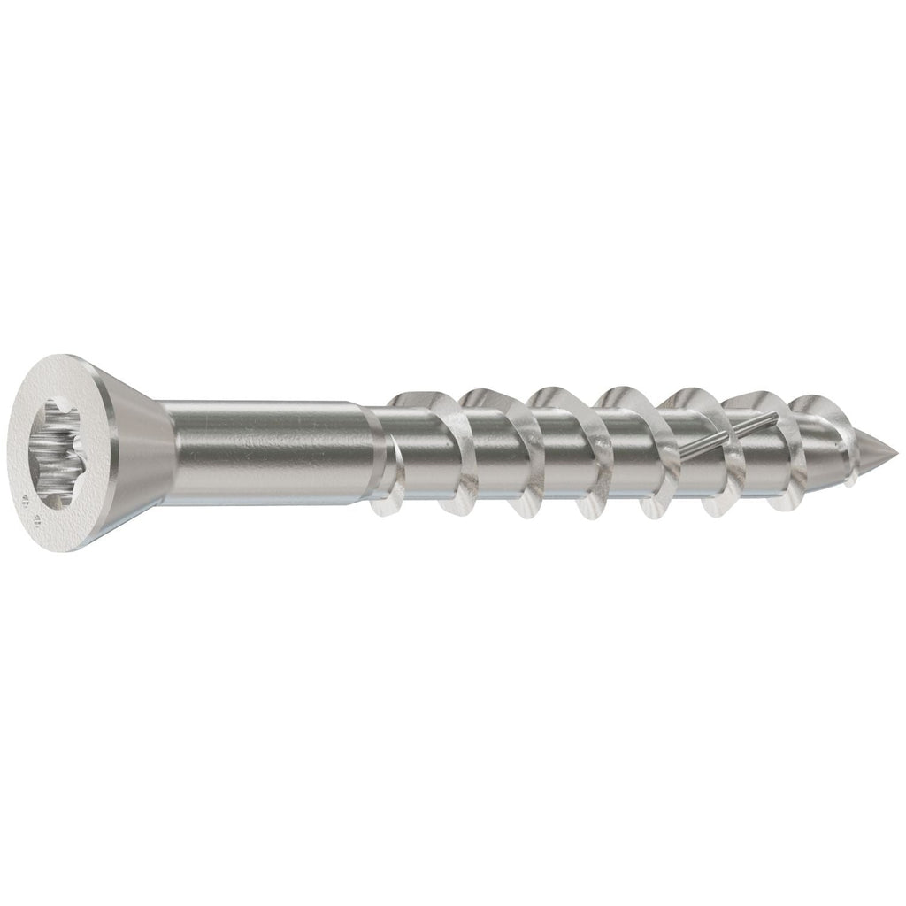 Simpson Strong-Tie T07125WP1 Deck-Drive DWP WOOD SS Screw, #7 x 1-1/4-in. T15, Trim Head, Type 316, 1-lb.