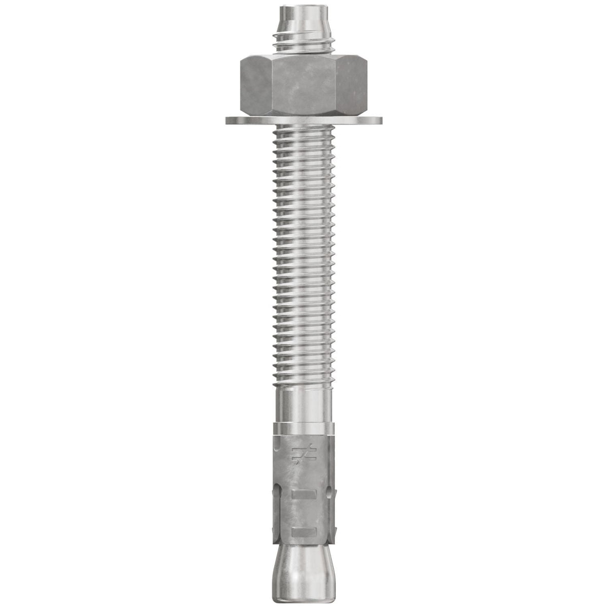 Simpson Strong-Tie STB2-50434S6F25 Strong-Bolt 2, 1/2-in. x 4-3/4-in. Type 316 Stainless-Steel Wedge Anchor, Fully Assembled, 25-Pack