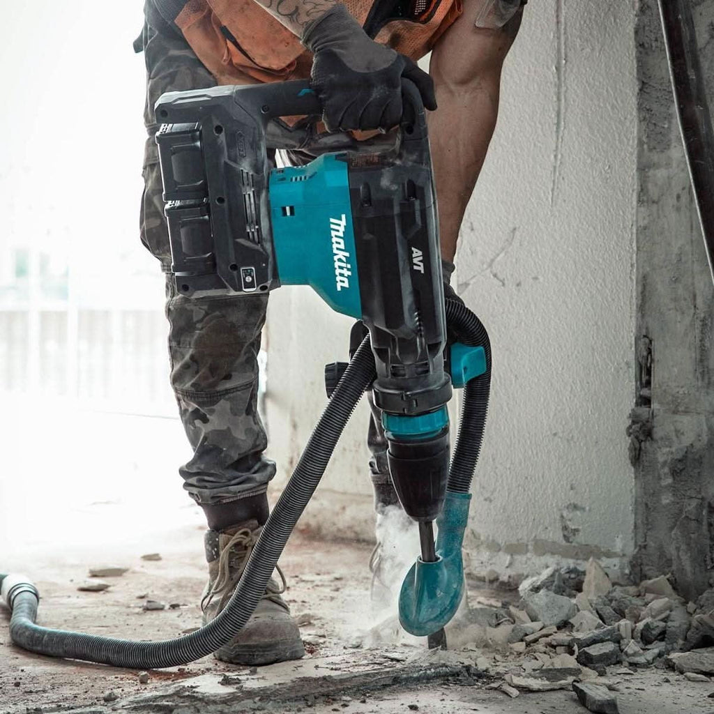 Makita GMH02PM 80V max (40V max X2) XGT Brushless 28 lb. SDS-MAX AVT AWS-Capable Demolition Hammer 4.0Ah Kit