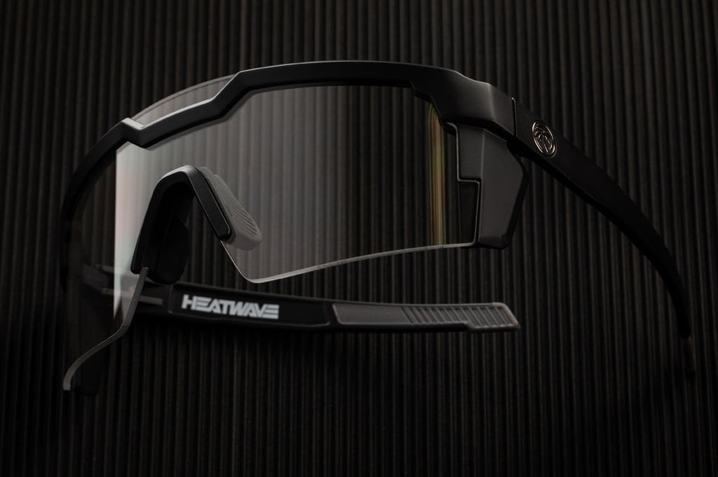 Heat Wave Future Tech Black Frame Clear Lens Z87+ Sunglasses