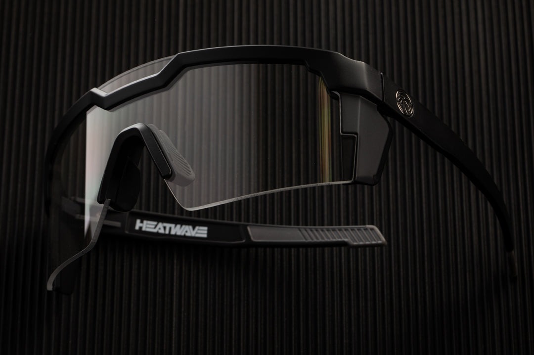 Heat Wave Future Tech Black Frame Clear Lens Z87+ Sunglasses