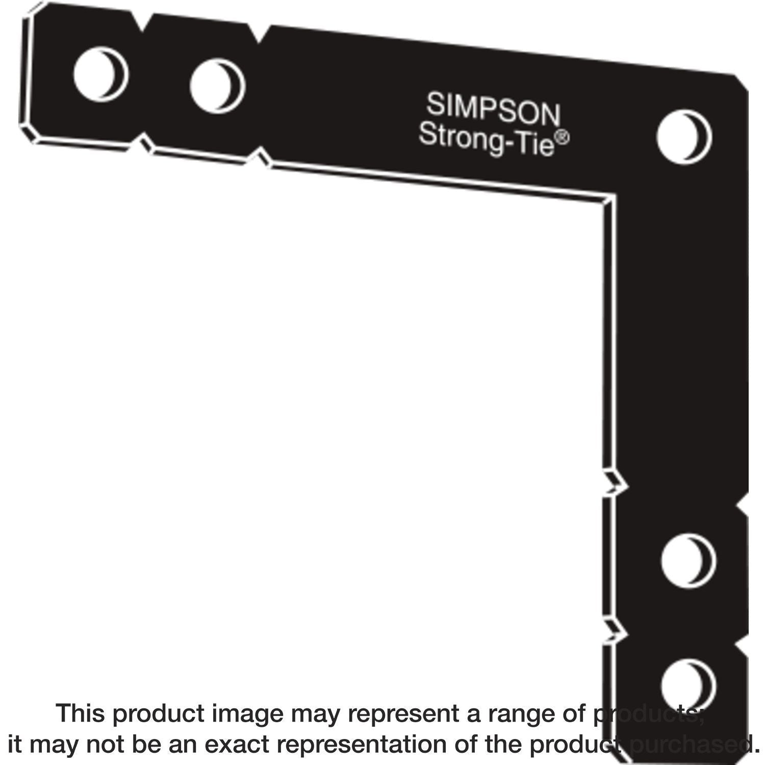 Simpson Strong-Tie OHL OHL 12-in. x 12-in. Black Powder-Coated Ornamental Heavy L Angle
