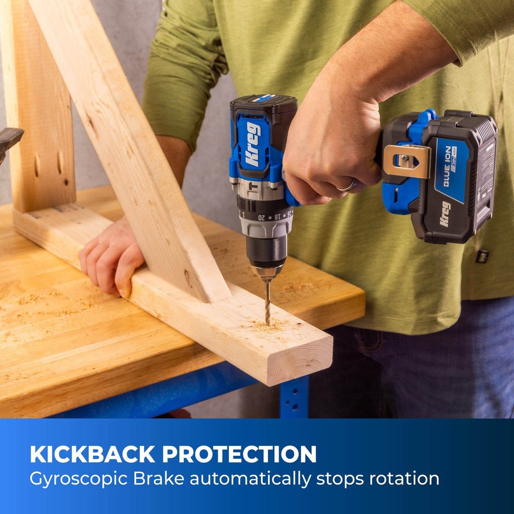 Kreg 20V 1/2-in. Cordless Brushless Hammer Drill, Tool Only (KPTHD050B)