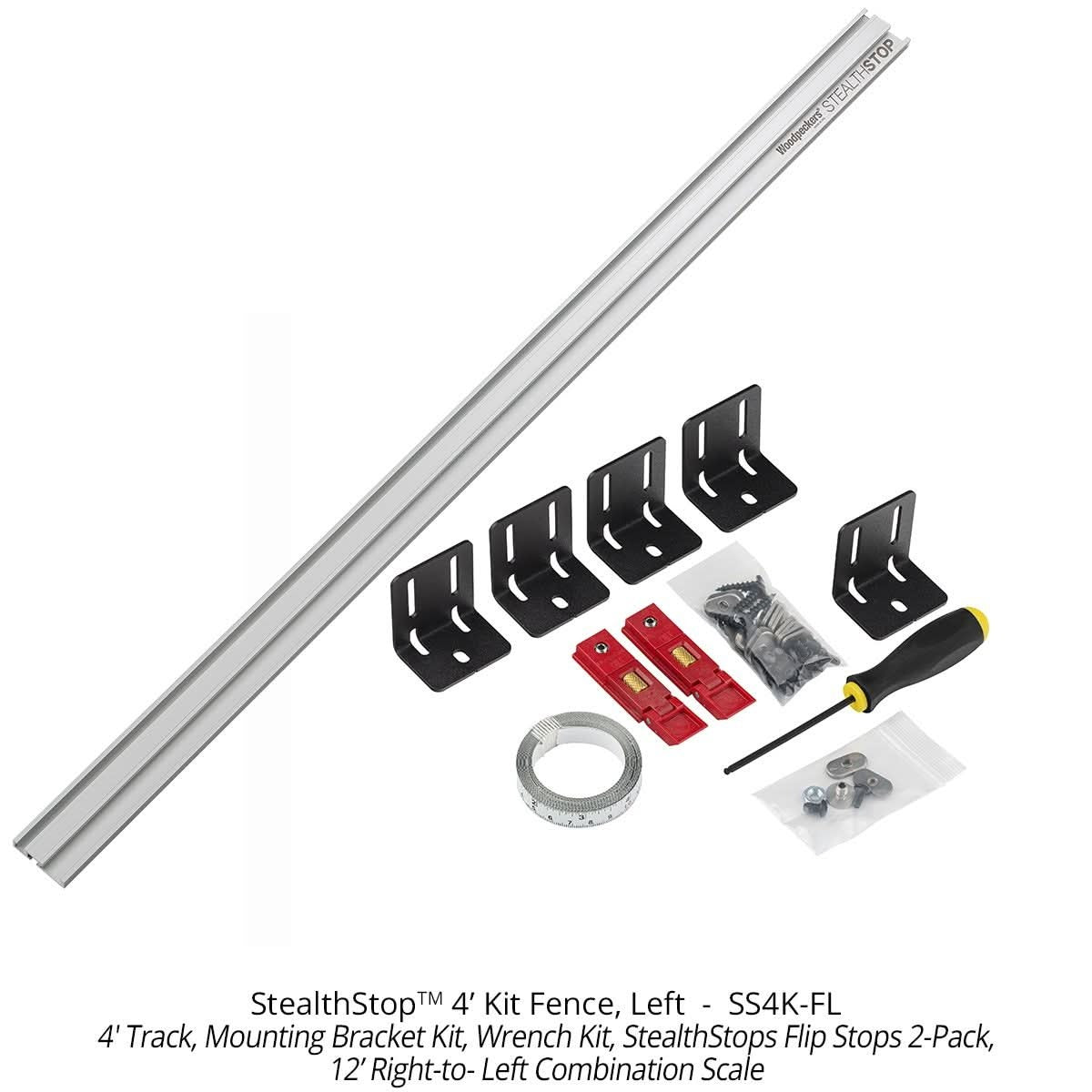 Woodpeckers SS4K-FL StealthStop 4' Kit, Fence Left