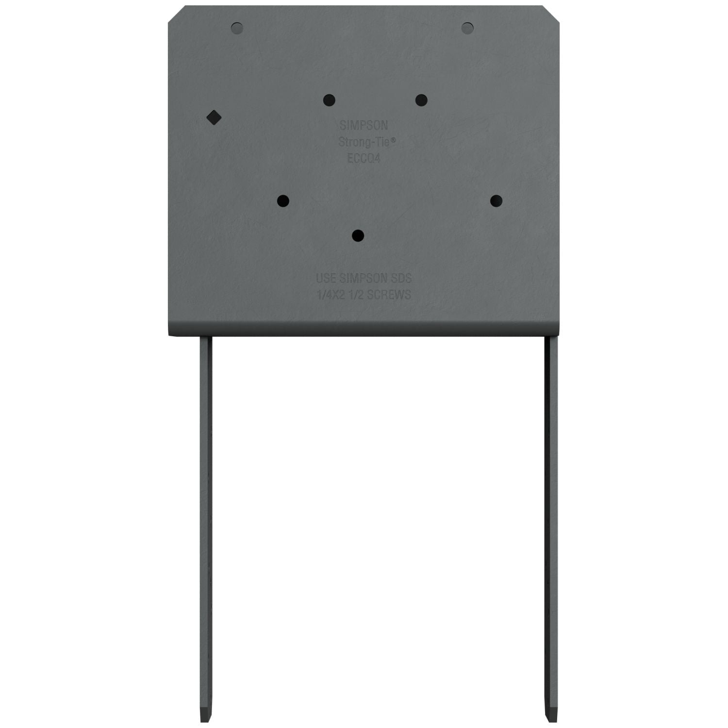 Simpson Strong-Tie ECCQ48SDS2.5 ECCQ End Column Cap for 4x Beam, 8x Post, with Strong-Drive SDS Screws