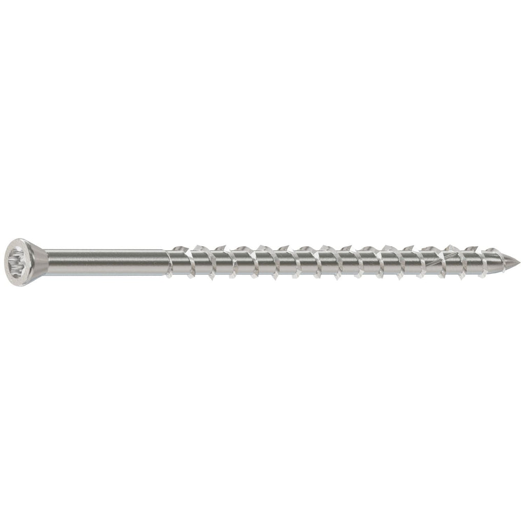 Simpson Strong-Tie S08300WPB Deck-Drive DWP WOOD SS Screw, #8 x 3-in. T-20, Trim Head, Type 305, 1750-Pack