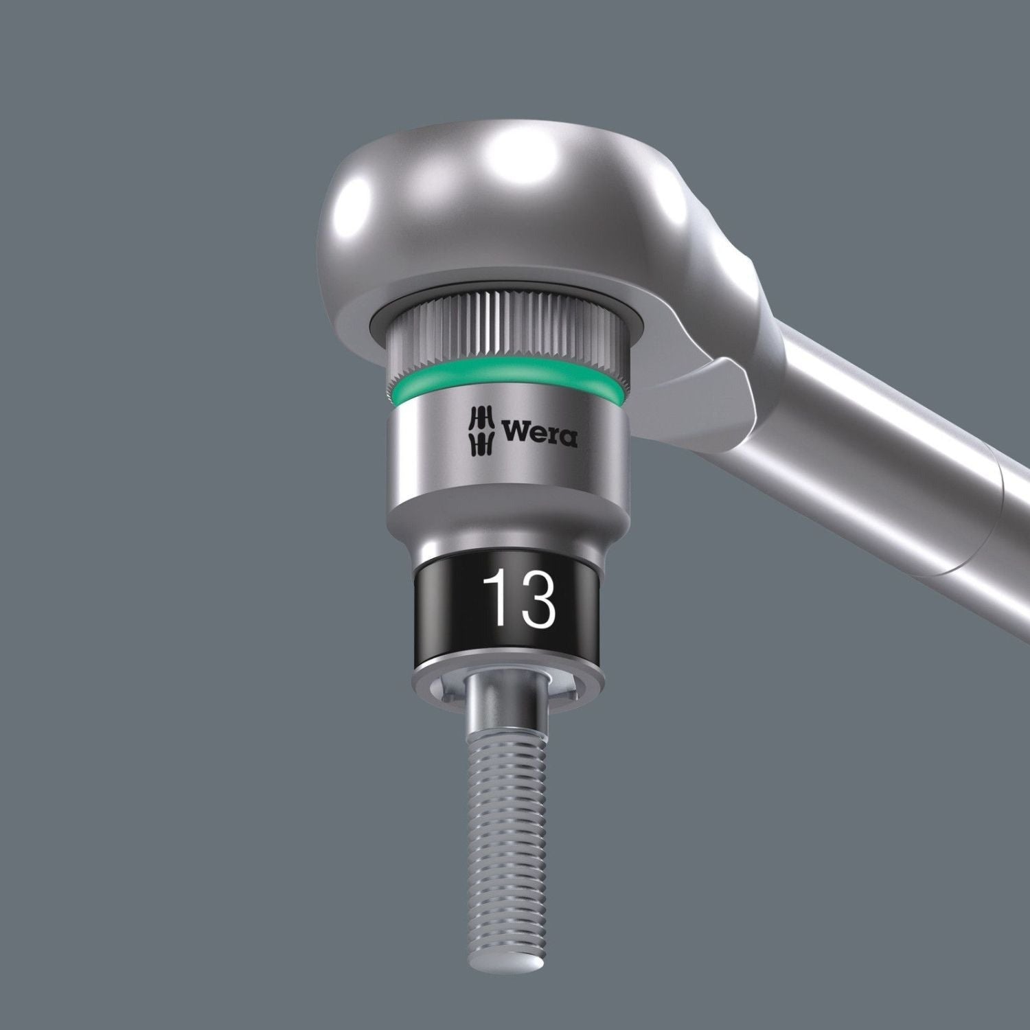 Wera 8790 Hma Hf Zyklop Socket With 1/4-in. Drive With Holding Function, 13x23-mm.