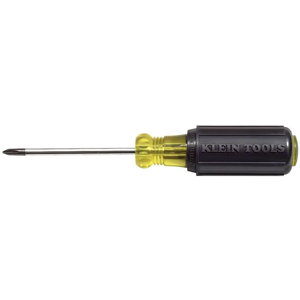 Klein 603-3 #1 Profilated Phillips-Tip Screwdriver 3" Round-Shank