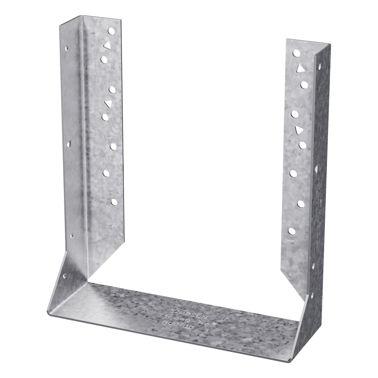 Simpson Strong-Tie HUC810 HUC Galvanized Face-Mount Concealed-Flange Joist Hanger for 8x10