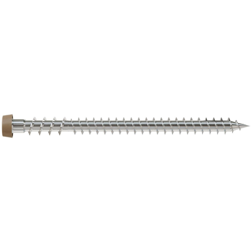 Simpson Strong-Tie DCU234S316TN Deck-Drive DCU COMPOSITE Screw (Collated), #10 x 2-3/4-in. Type 316, Tan, 1000-Pack
