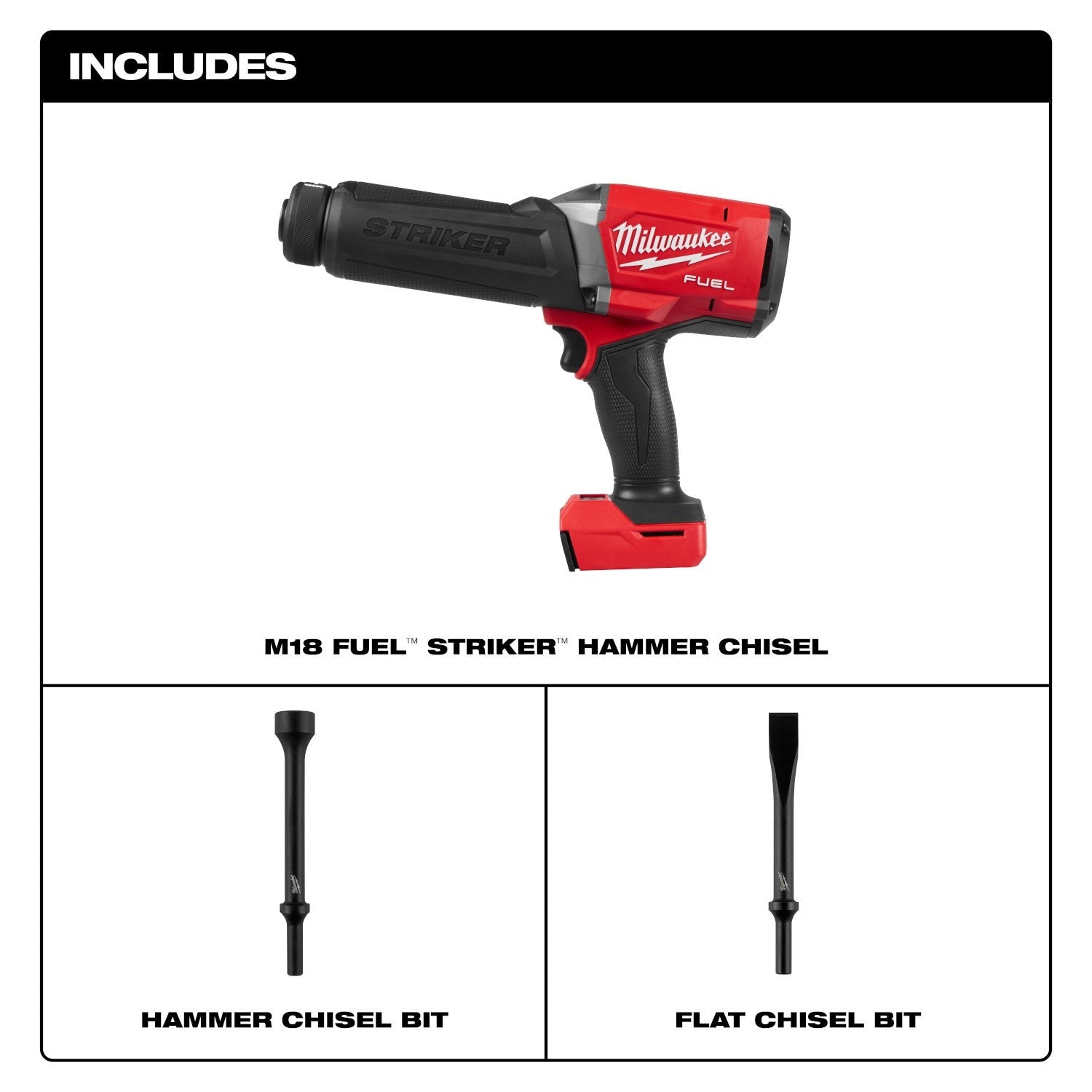 Milwaukee M18 FUEL STRIKER Hammer Chisel (3771-20)
