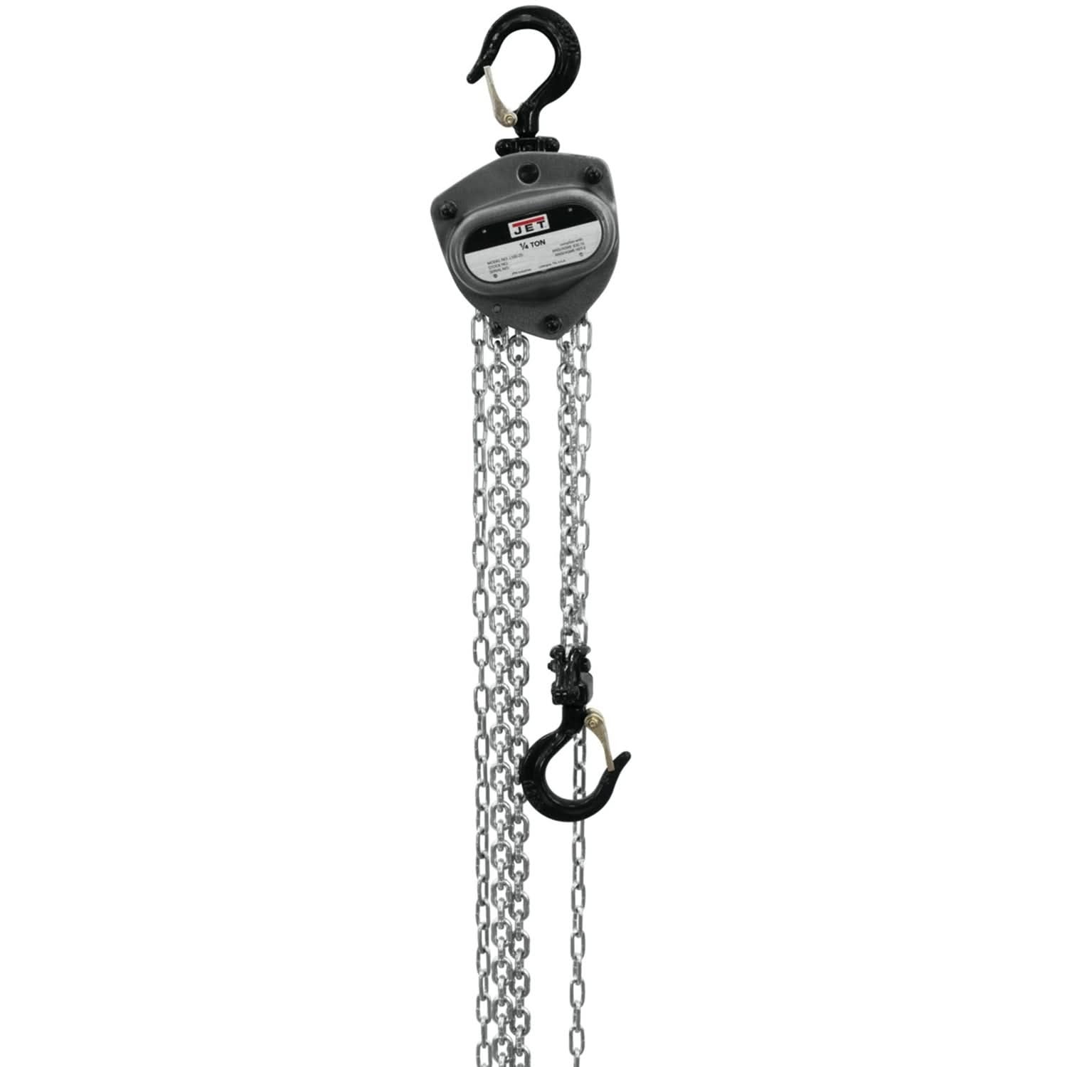 Jet 101225 L100-250WO-15 1/4T Hoist w/ 15-Foot Lift OLP