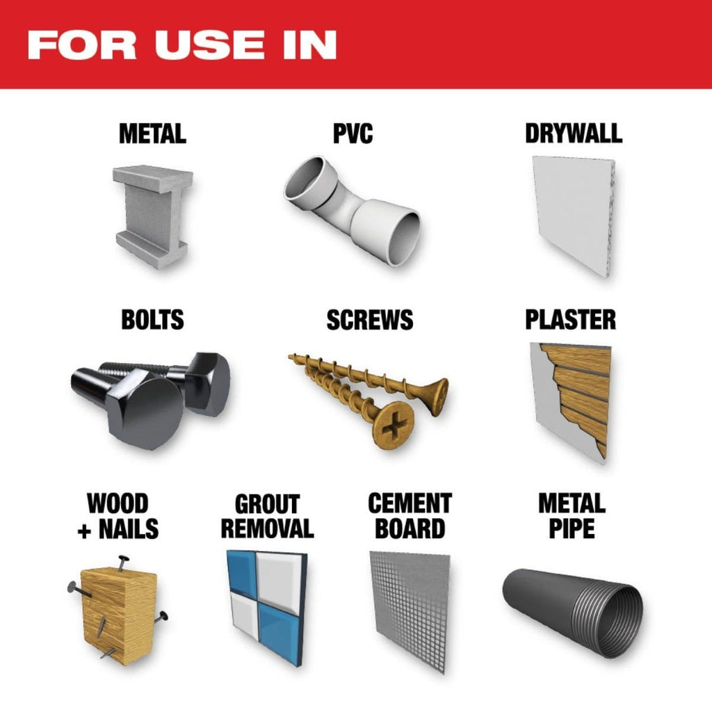 Milwaukee 49-10-9006 Open-Lok Metal Cutting Multi-Tool Blade, Variety Pack, 3-Pieces