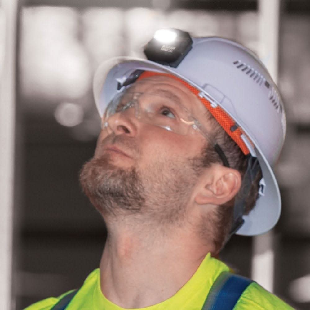 Klein Tools 56064 Rechargeable Headlamp with Silicone Strap