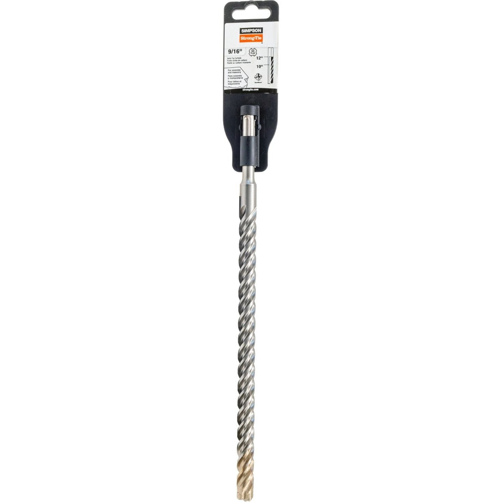 Simpson Strong-Tie MDPL05612S 9/16-in. x 12-in. SDS-plus Shank Solid-Tip Carbide Drill Bit