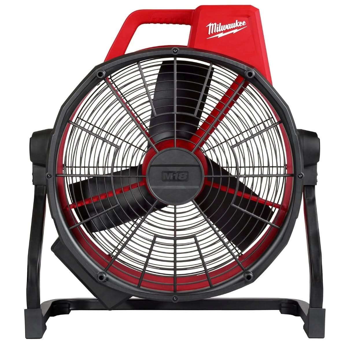 Milwaukee 0821-20 Cordless / Corded M18 Brushless 18-in. Fan With (2) HIGH OUTPUT XC 6.0Ah Batteries