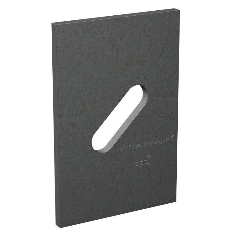 Simpson Strong-Tie BPS 1/2-6 BPS 3-in. x 4-1/2-in. Slotted Bearing Plate with 1/2-in. Bolt Dia.