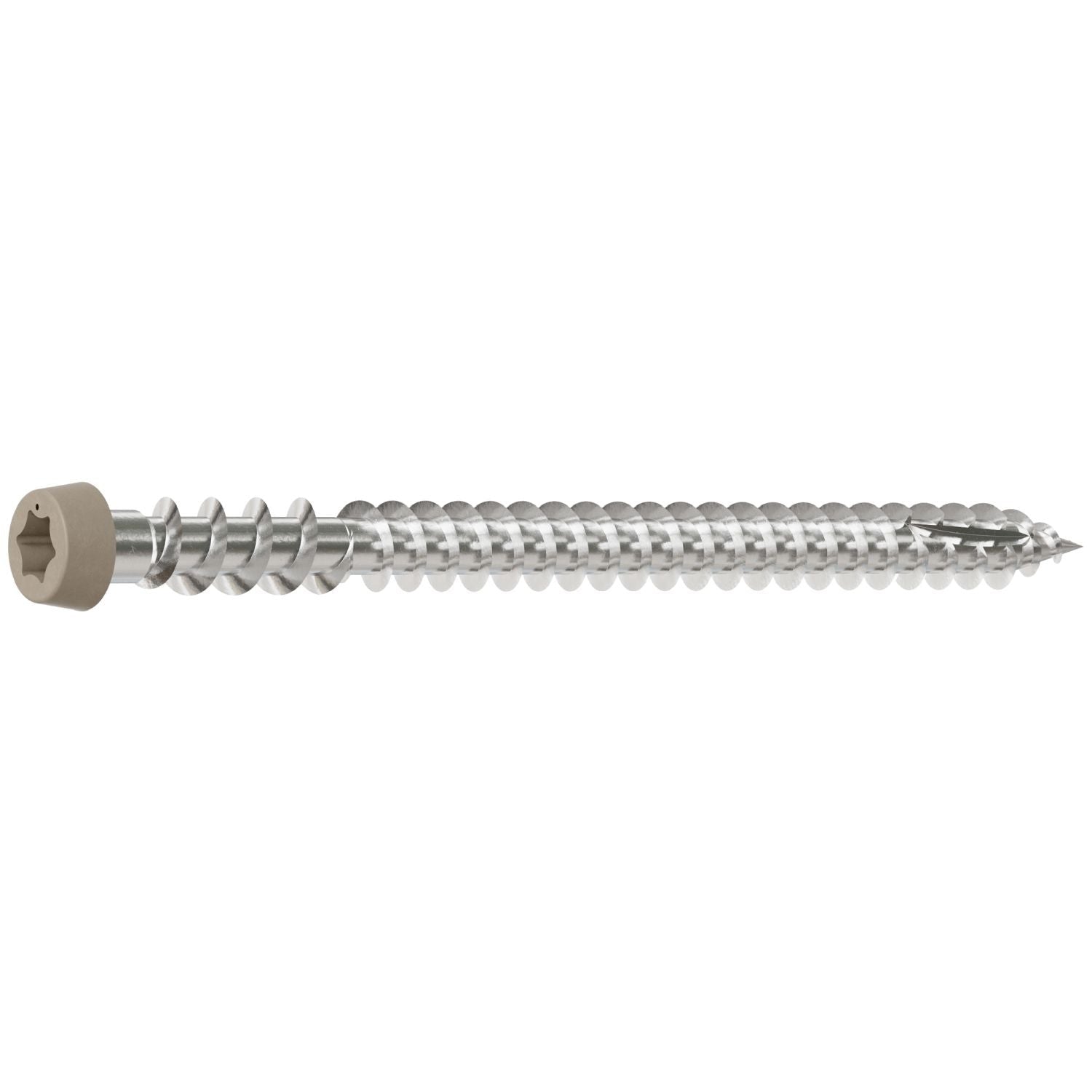 Simpson Strong-Tie DCU234P316GR05 Deck-Drive DCU COMPOSITE Screw, #10 x 2-3/4-in. T20, Type 316, Gray 05, 350-Pack