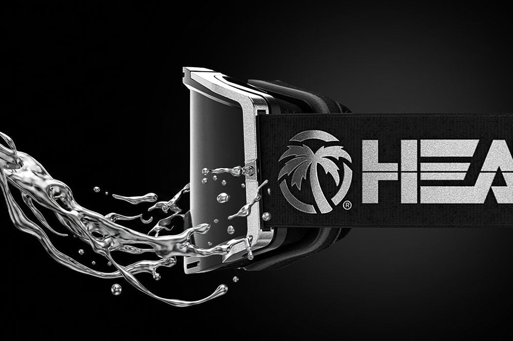Heat Wave BILLBOARD GT Silver MXG-250 Moto Goggle