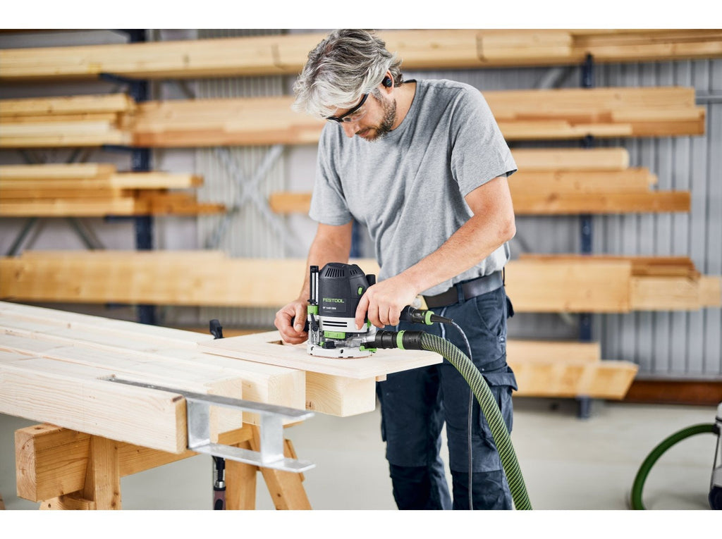 Festool OF 1400 EBQ-Plus Corded Plunge Router with LED Light in Systainer (578951)