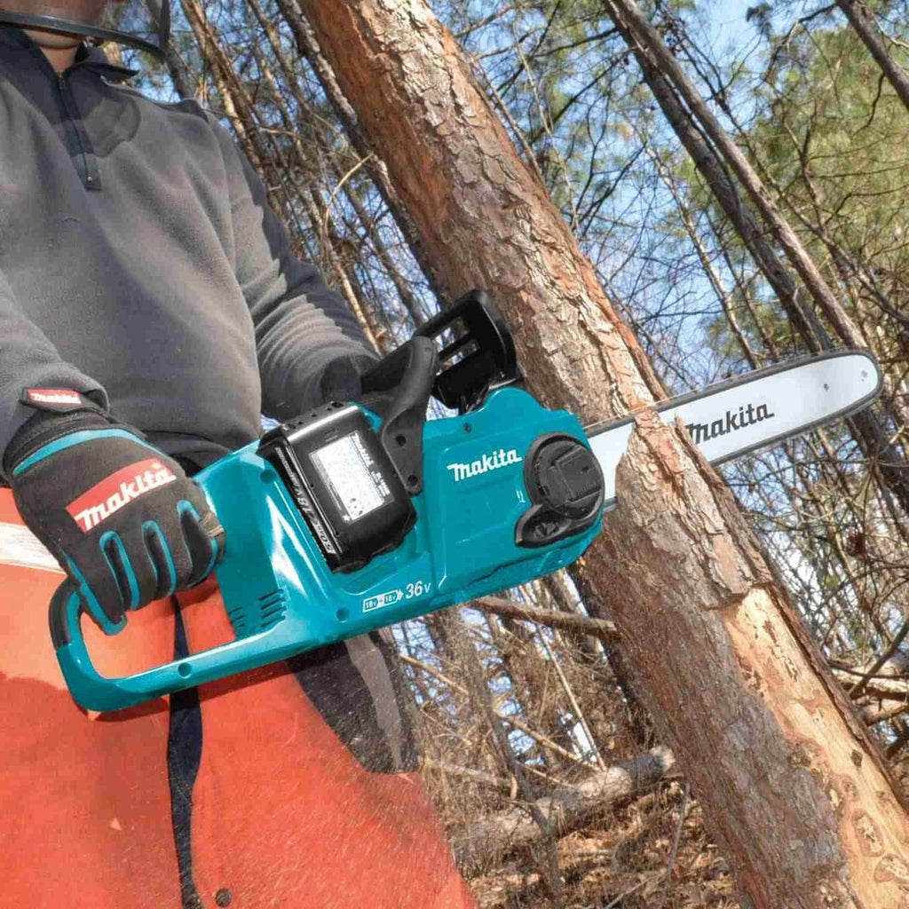 Makita XCU04PT 36V (18V X2) LXT Brushless 16" Chain Saw Kit (5.0Ah)
