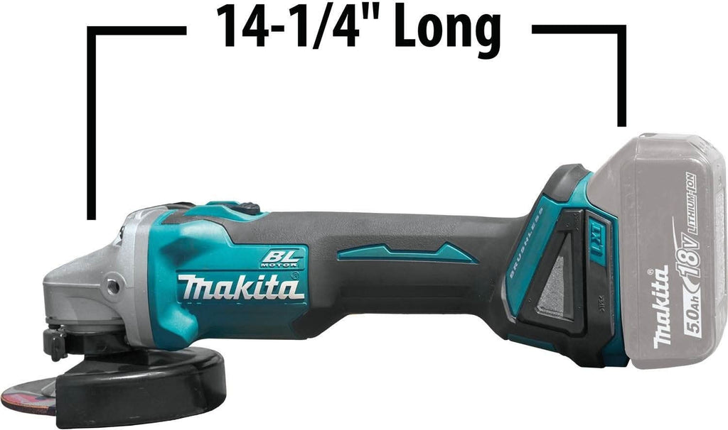 Makita XAG04Z 18V LXT Lithium-Ion Brushless Cordless 4-1/2"Â / 5" Cut-Off/Angle Grinder, Tool Only