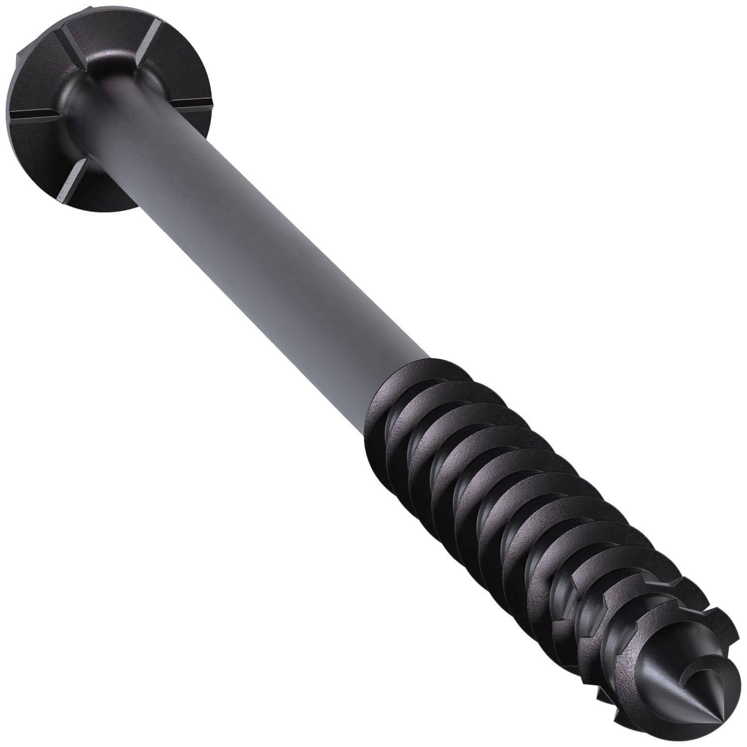 Simpson Strong-Tie TNTBL25400H Titen Turbo, 1/4-in. x 4-in. Hex-Head Concrete and Masonry Screw, Black, 100-Pack