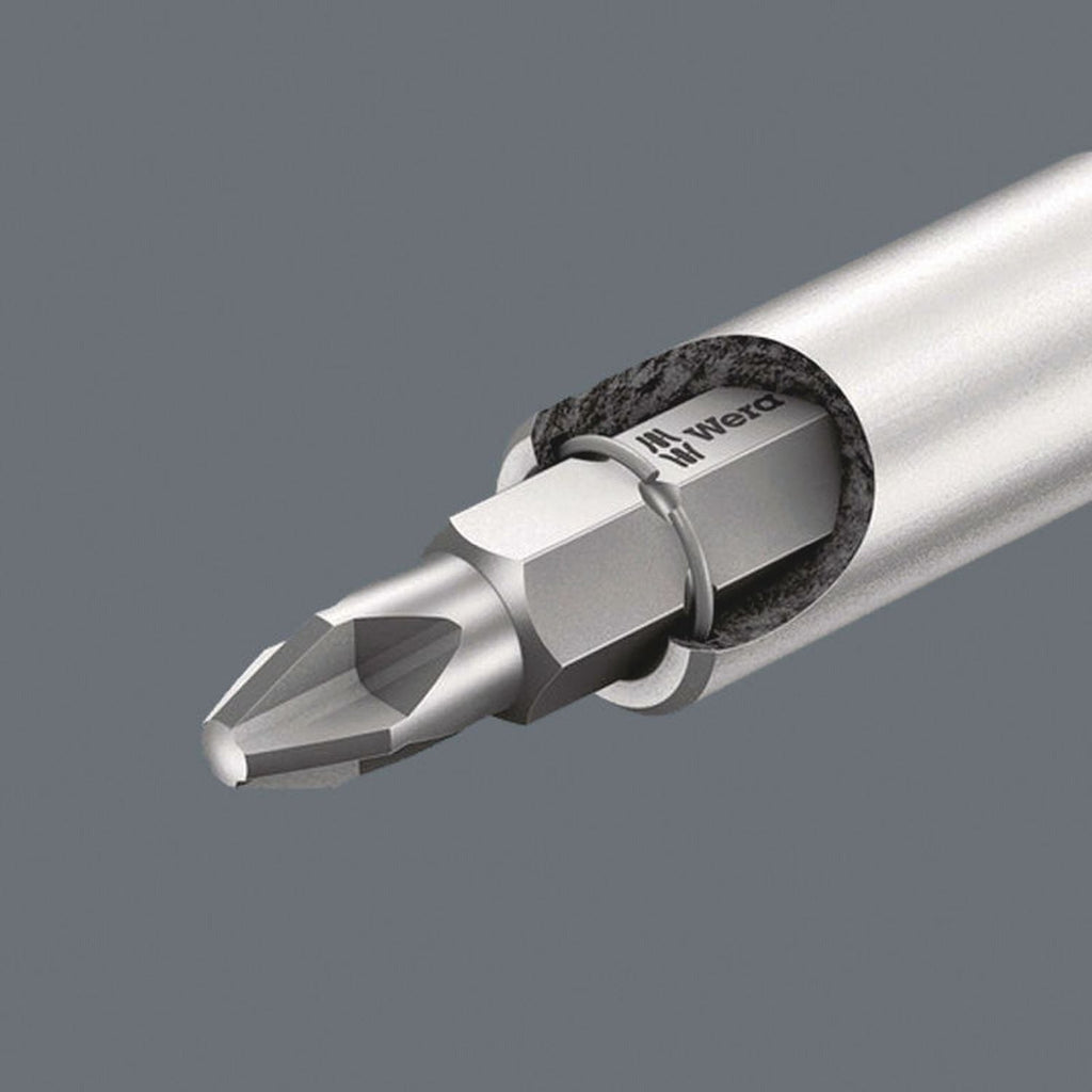 Wera 810/1 Bitholding Screwdriver With Retaining Ring, 1/4-in.x120-mm.