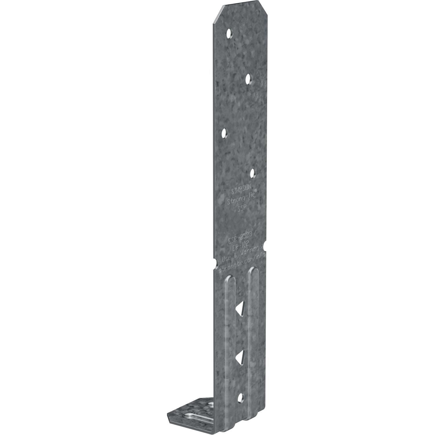 Simpson Strong-Tie SSP SSP 18-Gauge Galvanized Single Stud Plate