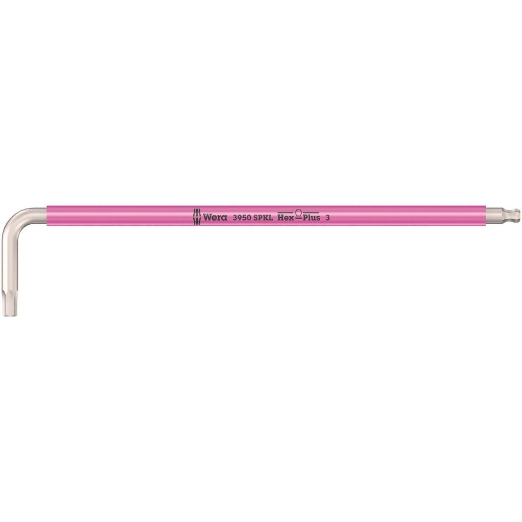 Wera 3950 Spkl Multicolour L-Key, Metric, Stainless, 3x123-mm.