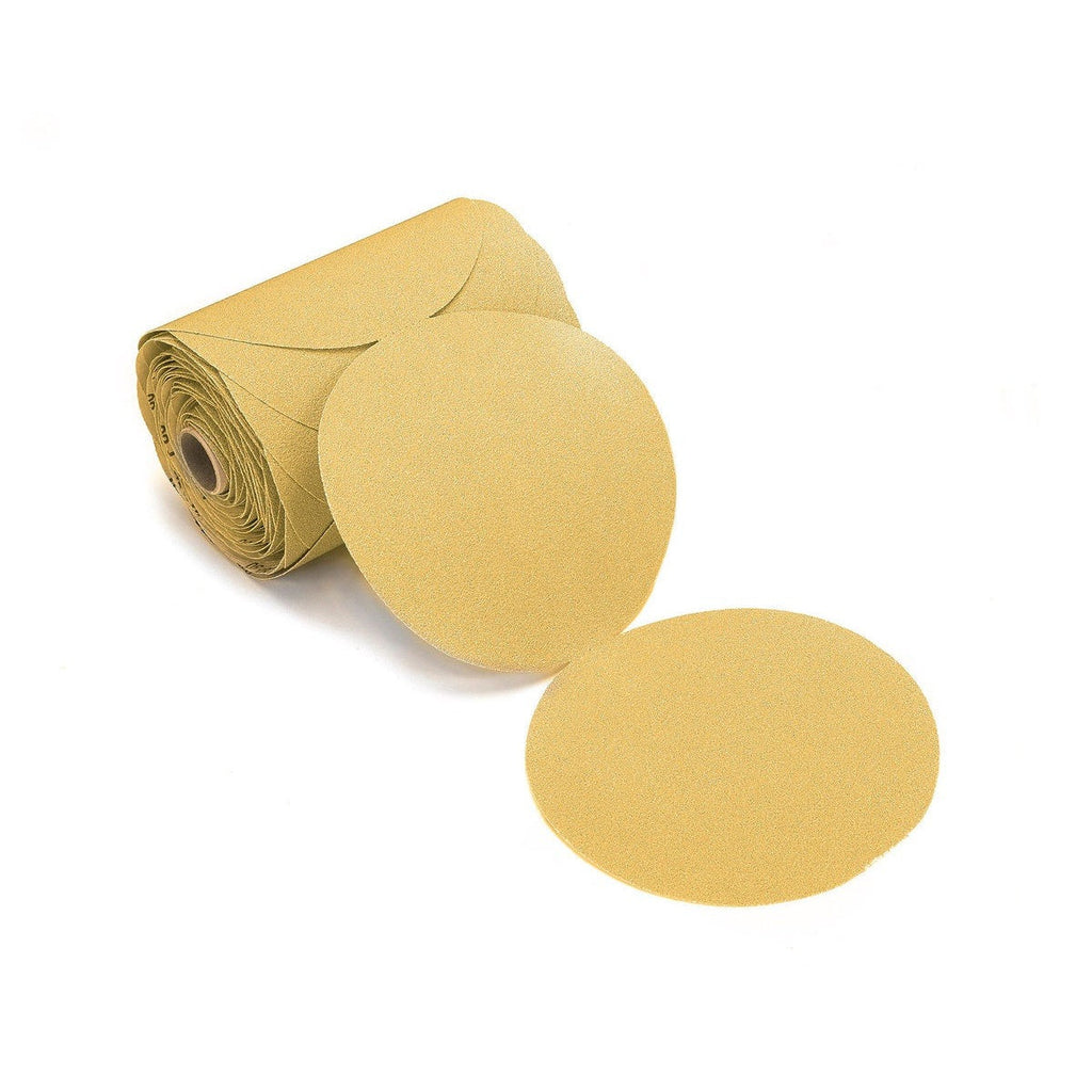 Mirka Gold 5-in. P80 PSA Sanding Disc Linkroll for High-Speed Sanding (23-314-080)