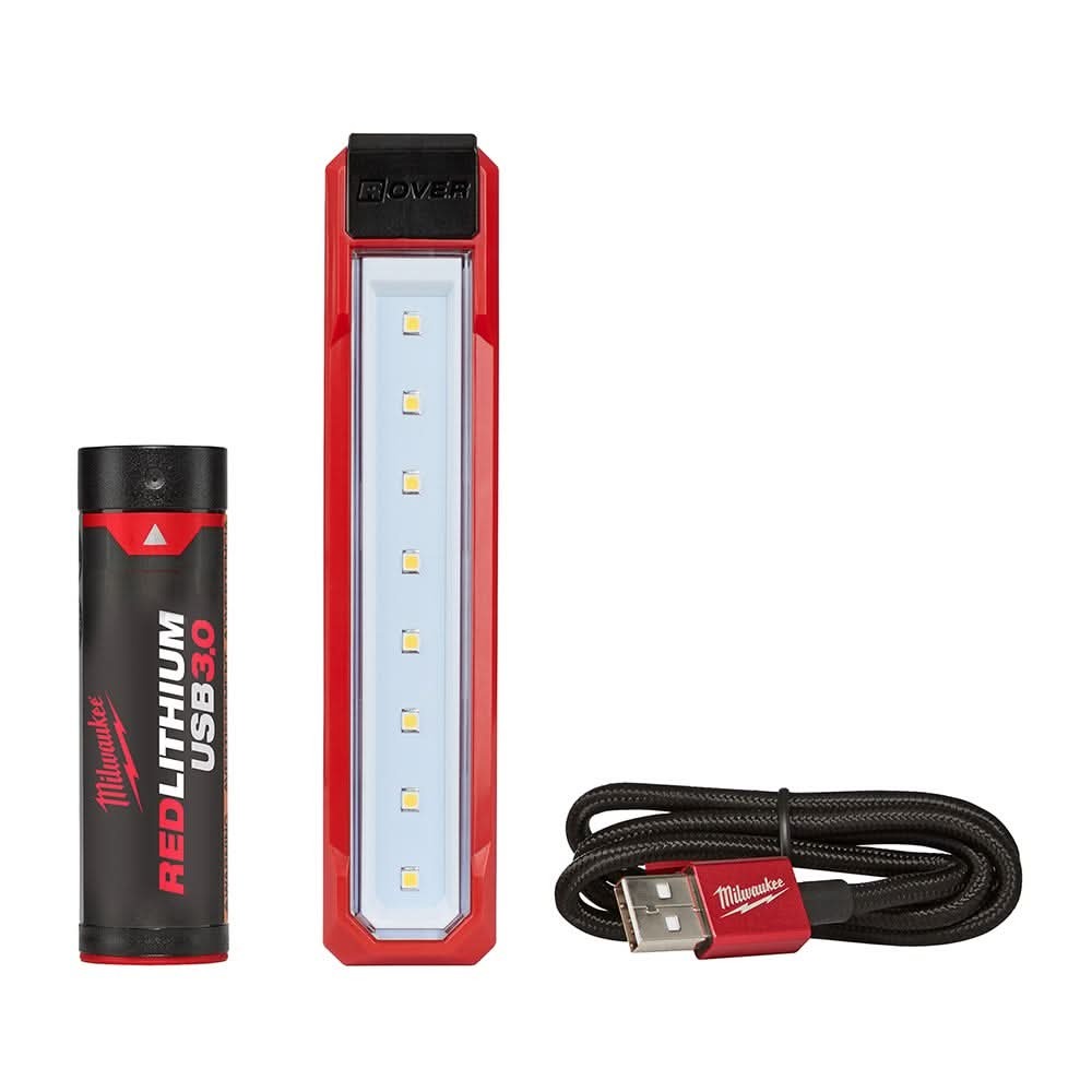 Milwaukee M18 RADIUS Site Light (FM) & ROVER USB Pocket Flood Light Set with M18 Bluetooth Radio