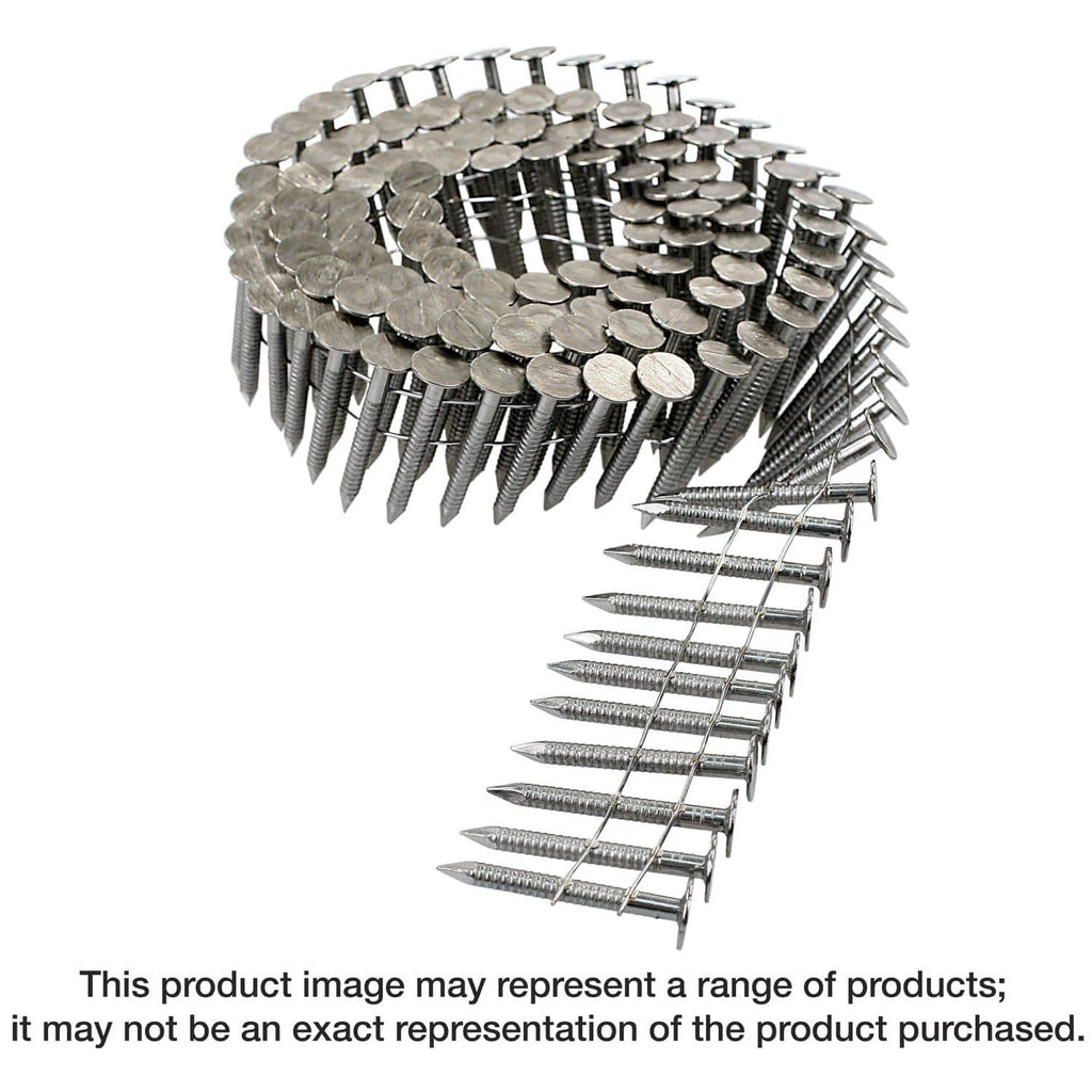 Simpson Strong-Tie T11A100RNJ 15° Wire Coil, Full Round Head, Ring-Shank Roofing Nail, 1-in. Type 316, 3600-Pack