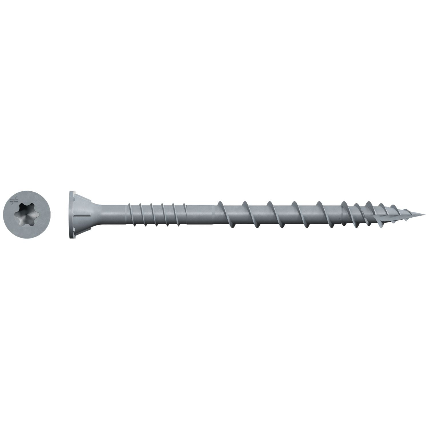 Simpson Strong-Tie DSVG212S Deck-Drive DSV WOOD Screw (Collated), #10 x 2-1/2-in. T25 6-Lobe, Gray, 1000-Pack