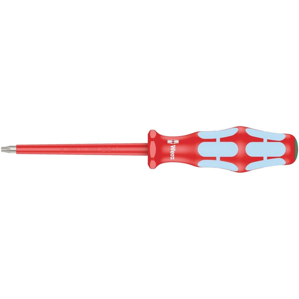 Wera 3167 I VDE Insulated Torx Screwdriver, Stainless Steel, Torx 10x80-mm.